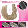 image:imageVe Sunny Ponytail Extension Human Hair 80g Wrap Around Natural Pony Tails Hair Extensions Straight Real Human Hair for Women Jet Black 14 InchPony4218613 Blonde Highlights Warm Color