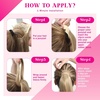 image:imageVe Sunny Ponytail Extension Human Hair 80g Wrap Around Natural Pony Tails Hair Extensions Straight Real Human Hair for Women Jet Black 14 InchPony4218613 Blonde Highlights Warm Color