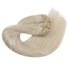 image:imageand Ve Sunny Clip in Hair Extensions and Human Hair Ponytail Blonde 200G
