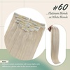 image:imageand Ve Sunny Clip in Hair Extensions and Human Hair Ponytail Blonde 200G