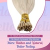 image:imageand Ve Sunny Itip Hair Extensions and Human Hair Ponytail Blonde 22inch 170G