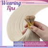 image:imageand Ve Sunny Itip Hair Extensions and Human Hair Ponytail Blonde 22inch 170G
