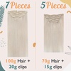 image:imageand Ve Sunny Itip Hair Extensions and Human Hair Ponytail Blonde 22inch 170G
