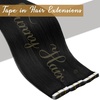 image:imageand Ve Sunny Tape in Hair Extensions and Human Hair Ponytail Black 14inch 130G