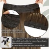image:imageand Ve Sunny Wire Hair Extensions and Human Hair Ponytail Brown Balayage 160G