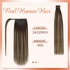 image:imageand Ve Sunny Wire Hair Extensions and Human Hair Ponytail Brown Balayage 160G
