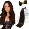 image:imageSunny Hair 18 Inch Mini Flat Tip Hair Extensions Darkest Brown Soft