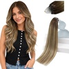 image:imageSunny Hair 20 Inch Micro Ring Hair Extensions Human Hair Brown Balayage
