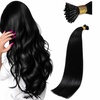image:imageSunny Hair 22 Inch I Tip Hair Extensions Human Hair Jet Black