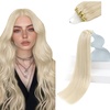 image:imageSunny Hair 22 Inch Micro Hair Extensions Human Hair Platinum Blonde