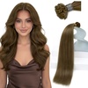image:imageSunny Hair K Tip Hair Extensions Human Hair Golden Walnut Brown
