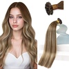 image:imageSunny Hair K Tip Human Hair Extensions Brown Balayage Blonde 14 Inch
