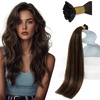 image:imageSunny Hair Ktip Human Hair Extensions Ombre Dark Brown Medium Brown