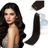 image:imageSunny Hair Micro Loop Hair Extensions Real Human Hair Dark Brown 18 Inch