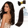 image:imageSunny Hair Mini Flat Tip Hair Extensions Human Hair Dark Brown PreBonded