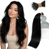 image:imageSunny Hair Nano Hair Extensions Human Hair Dark Black 18 Inch