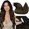 image:imageSunny Hair Tape in Weft Hair Extensions Human Hair Brown Balayage