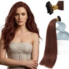 image:imageSunny Hair U Tip Hair Extensions Auburn Brown Soft Keratin Tips 16 Inch