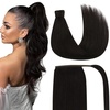 image:imageTape in Hair Extensions and Human Hair Ponytail Dark Brown 16inch 200G