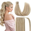image:imageVe Sunny Ponytail Extension Human Hair 80g Wrap Around Natural Pony Tails Hair Extensions Straight Real Human Hair for Women Jet Black 14 InchPony4218613 Blonde Highlights Warm Color