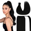 image:imageand Ve Sunny Tape in Hair Extensions and Human Hair Ponytail Black 14inch 130G