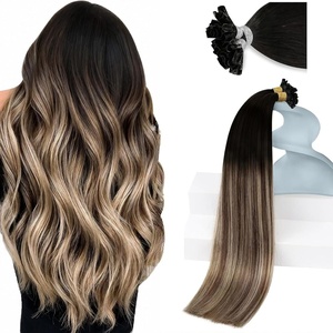 image:imageSunny Hair 18 Inch U Tip Hair Extensions Human Hair Invisible Keratin Tips