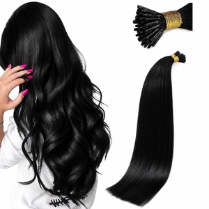 image:imageSunny Hair 22 Inch I Tip Hair Extensions Human Hair Black Invisible Itips