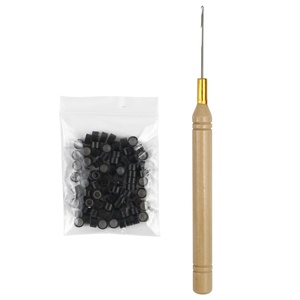 image:imageSunny Hair 80 PCS Micro Silicone Beads Professional Tools AccessoryBlack