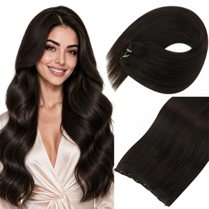 image:imageSunny Hair Beaded Weft Hair Extensions Human Hair Brown Balayage BlondeC2Darkest Brown