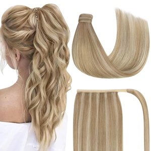 image:imageand Ve Sunny Wire Hair Extensions and Human Hair Ponytail Blonde 160G
