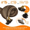 image:imageSunny Hair 18 Inch K Tip Hair Extensions Real Human Hair Brown Blonde