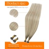 image:imageSunny Hair 18 Inch Nano Bead Hair Extensions Human Hair Ombre Blonde