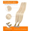 image:imageSunny Hair 24 Inch Nano Bead Hair Extensions Human Hair Blonde Highlight