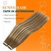 image:imageSunny Hair Blonde Tape in Hair Extensions Human Hair 18 Inch for Daily Wear