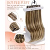 image:imageSunny Hair Clip in Hair Extensions Real Human Hair 22 Inch Caramel Blonde