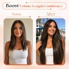 image:imageSunny Hair Clip in Hair Extensions Real Human Hair Balayage 22 Inch 180g