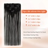 image:imageSunny Hair Clip in Hair Extensions Real Human Hair Black Ombre Balayage
