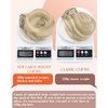 image:imageSunny Hair Clip in Hair Extensions Real Human Hair Blonde Highlights 150g
