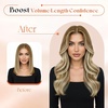 image:imageSunny Hair Clip in Hair Extensions Real Human Hair Brown Ombre Balayage