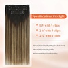 image:imageSunny Hair Clip in Hair Extensions Real Human Hair Caramel Balayage 12inch