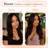 image:imageSunny Hair Clip in Hair Extensions Real Human Hair Dark Brown 120g