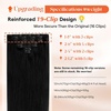 image:imageSunny Hair Clip in Hair Extensions Real Human Hair Jet Black Natural Blend