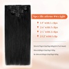 image:imageSunny Hair Clip in Hair Extensions Real Human Hair Natural Black 14 Inch