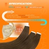 image:imageSunny Hair Extensions Tape in Human Hair Golden Walnut Brown 50g 20Pcs