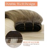 image:imageSunny Hair Human Hair Extensions Sew in Ombre Blonde Weft Hair Extensions Human Hair Light Brown Roots to Platinum Blonde Hair Extensions Sew in Real Human Hair Bundle for Short Hair 14inch 70g