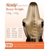 image:imageSunny Hair Human Hair Extensions Sew in Ombre Blonde Weft Hair Extensions Human Hair Light Brown Roots to Platinum Blonde Hair Extensions Sew in Real Human Hair Bundle for Short Hair 14inch 70g