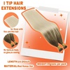 image:imageSunny Hair I Tip Hair Extensions Real Human Hair Balayage Light Brown Ombre Platinum Blonde I Tip Hair Extensions Soft Pre Bonded LongLasting Beauty 50Pack 80S 14Inch