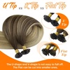 image:imageSunny Hair K Tip Hair Extensions Brown Ombre Golden Brown Mix Blonde