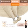 image:imageSunny Hair Ktip Human Hair Extensions Platinum Blonde 18 Inch