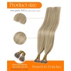 image:imageSunny Hair Nano Bead Hair Extensions Human Hair Blonde Highlight 16 Inch